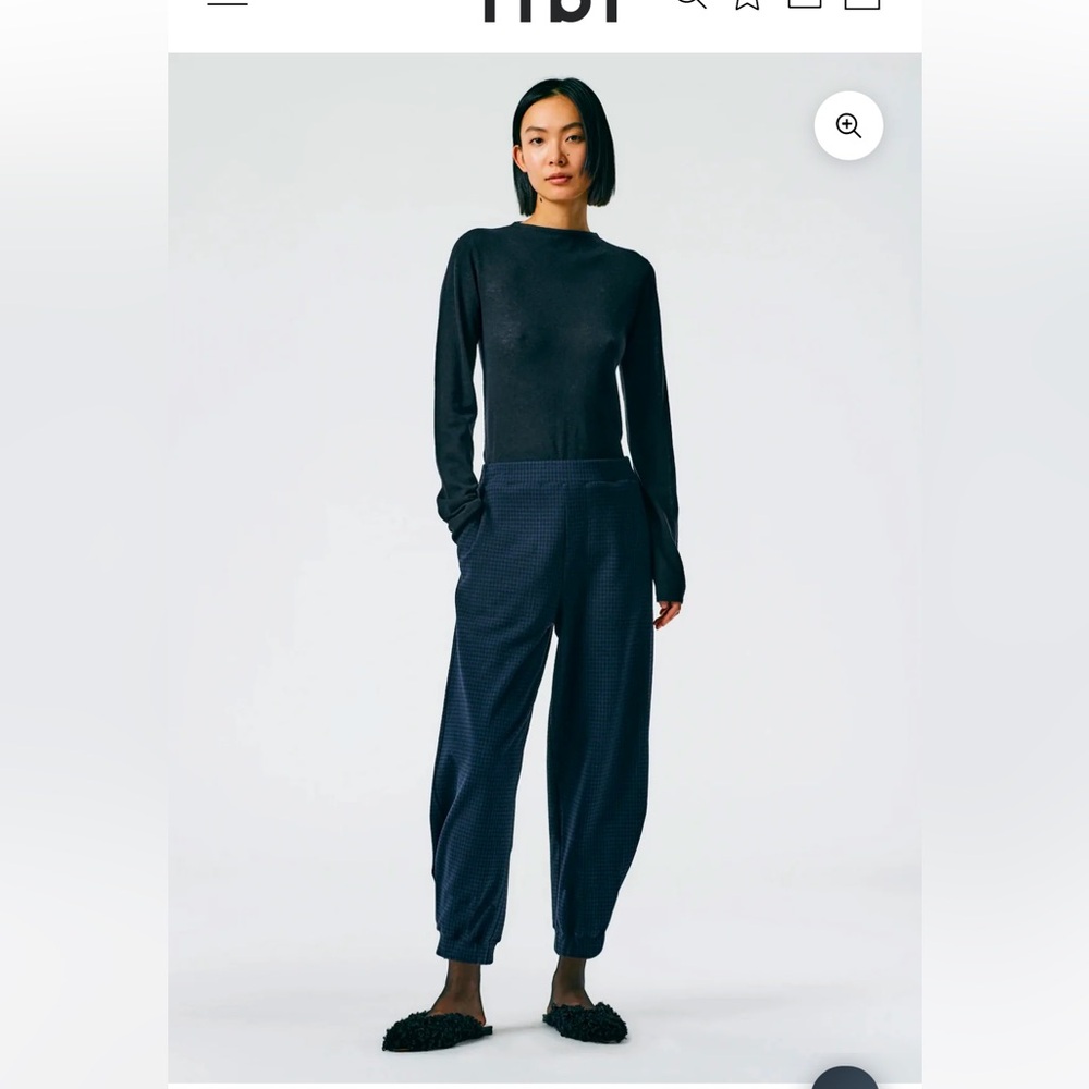 Tibi Camille Check Kat Sculpted Pants Regular length